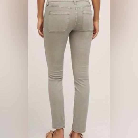 ANTHROPOLOGIE HEI HEI GREY STRETCH COTTON SLIM FIT UTILITY CARGO PANTS SZ 26 - Picture 3 of 9